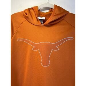 Longhorn Apparel Unisex Orange M Logo Sweater Hoodie Pouch Pocket